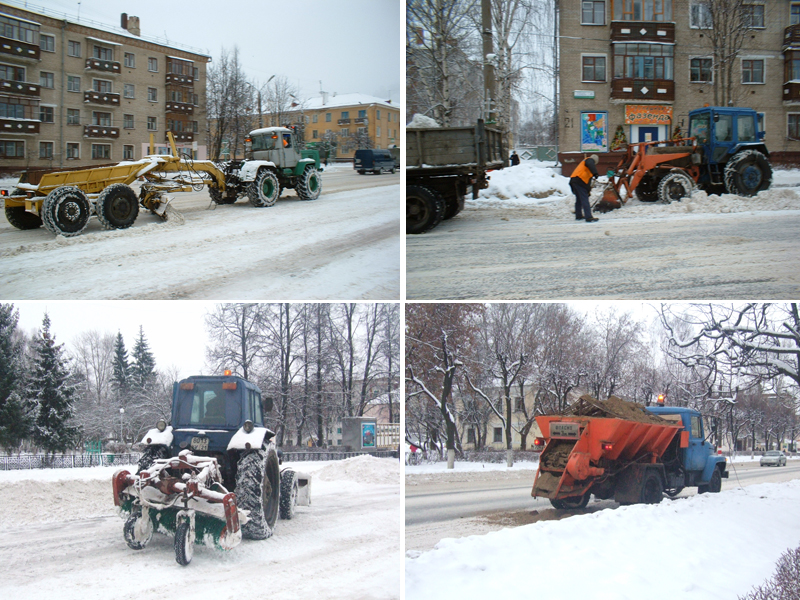 Обильный снегопад не застал коммунальные службы города Шумерли врасплох